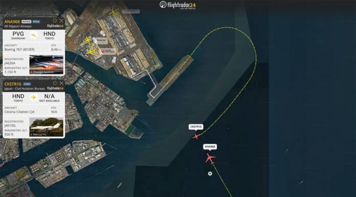 Veszélyesen közel került egymáshoz két repülőgép a tokiói Haneda légterében