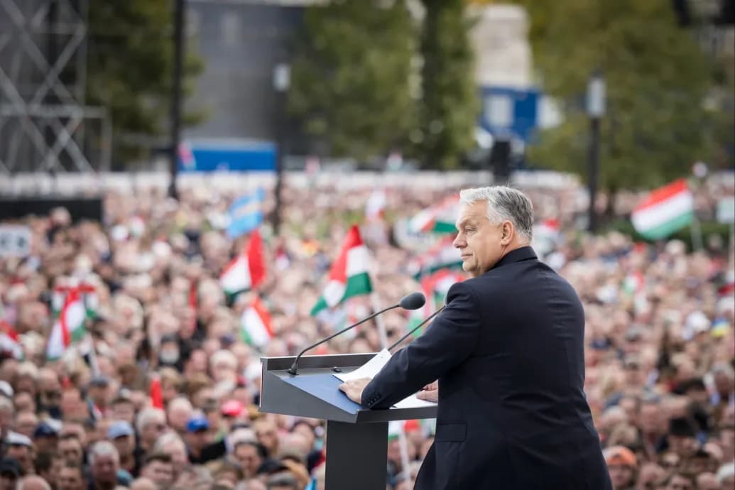 Áder János mond beszédet a Fidesz október 23-i megemlékezésén