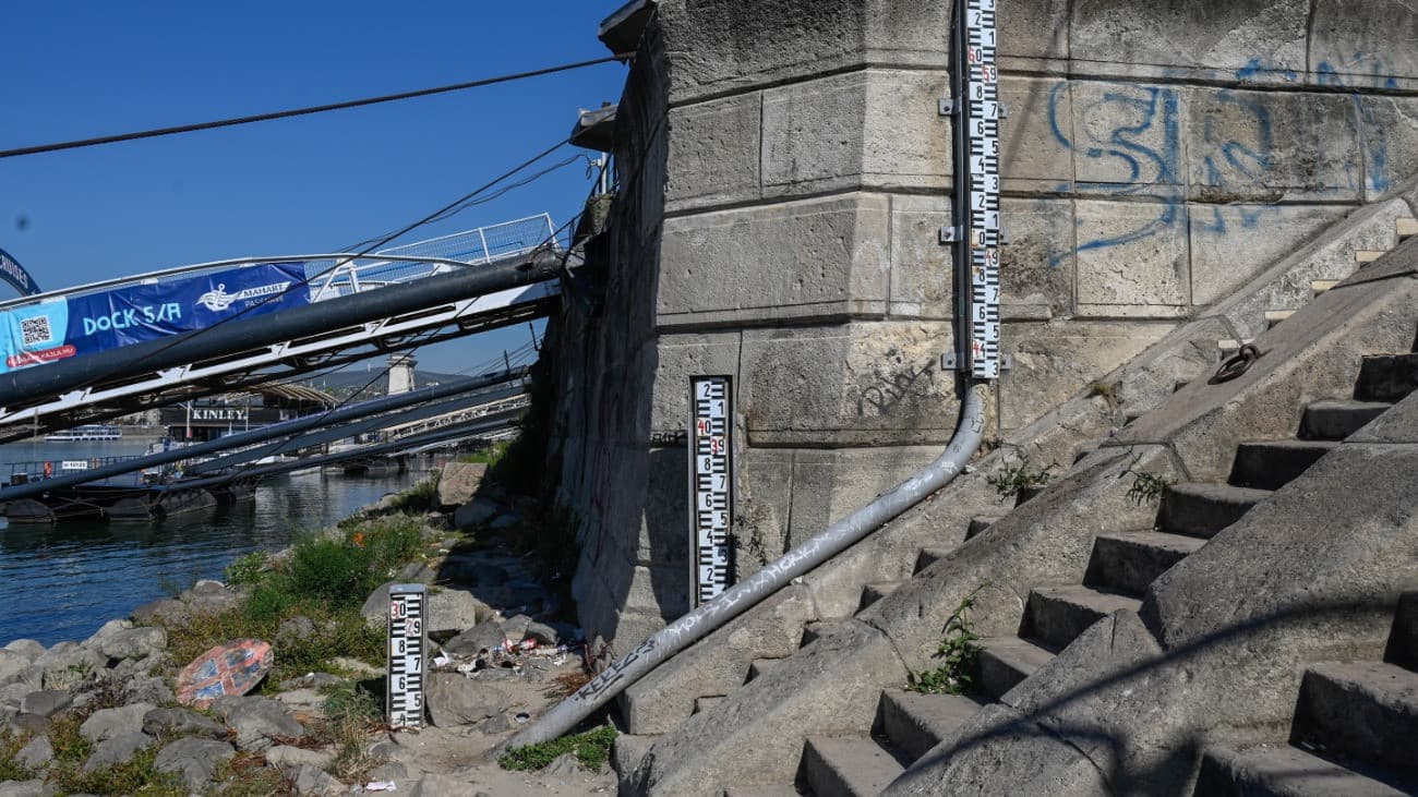 Nullán a Duna Budapestnél – nem sűrűn látni ilyet