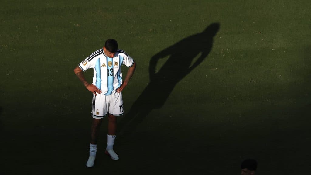 Az argentin védő levegőnek nézte Trumpot a díjátadón
