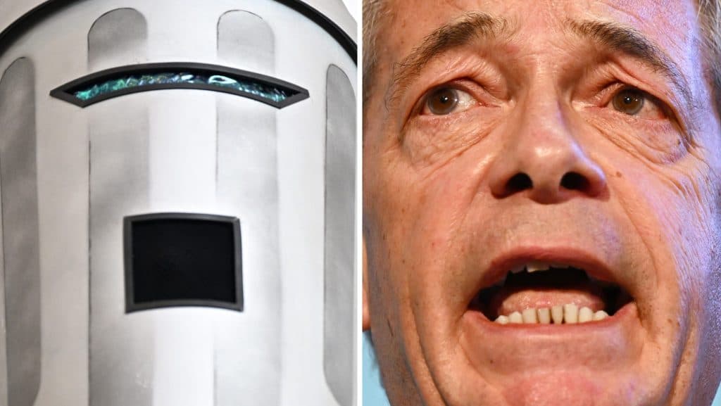 Legyőzte szemetesnek öltözött ellenfelét Nigel Farage