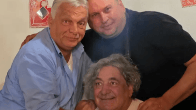 Ezúttal egy celebbel pózolós fotó került elő Orbán szerbiai nyaralásáról