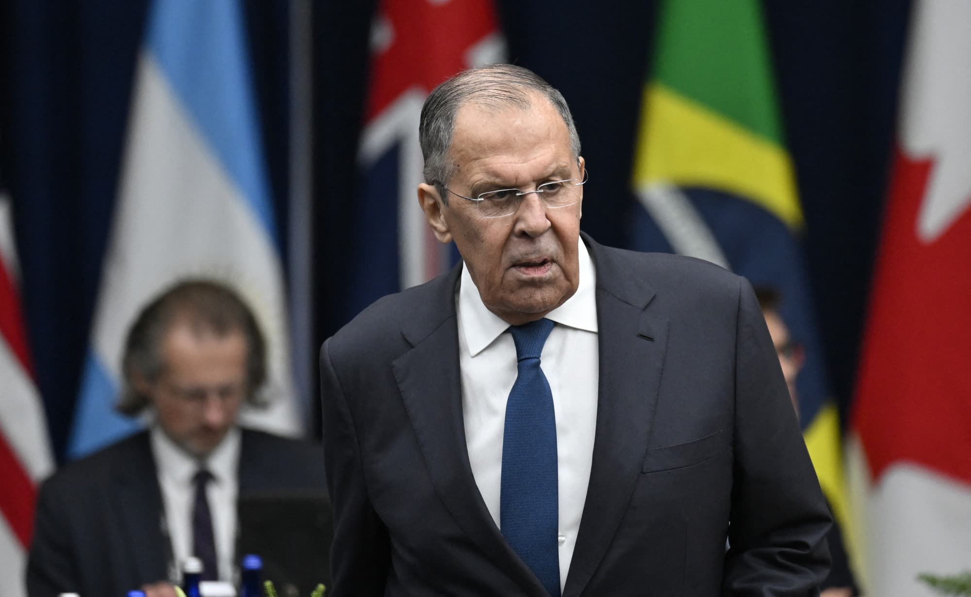 Az európai diplomaták nem voltak hajlandóak Szergej Lavrovval pózolni, így inkább nem csináltak csoportképet a G20-ak külügyminiszterei