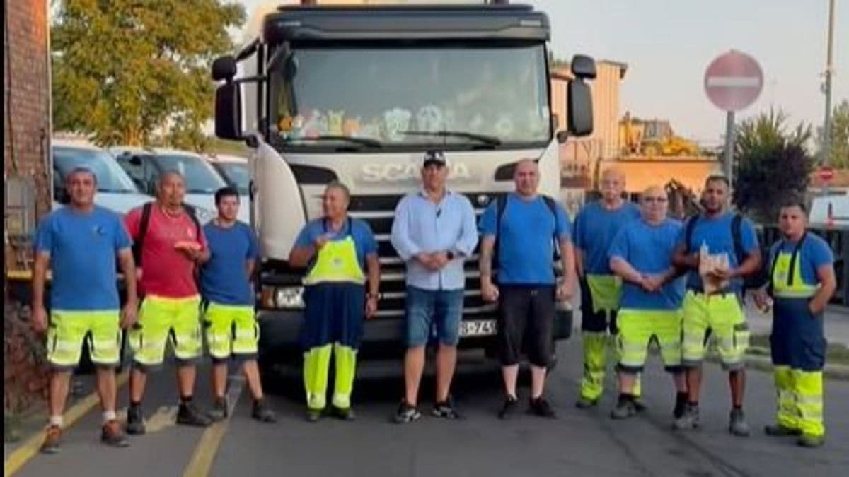 Ezúttal a szemétszállítókat lepte meg a borsodi apa-lánya páros: 128 szelet pizzával érkeztek hajnalban - videóval
