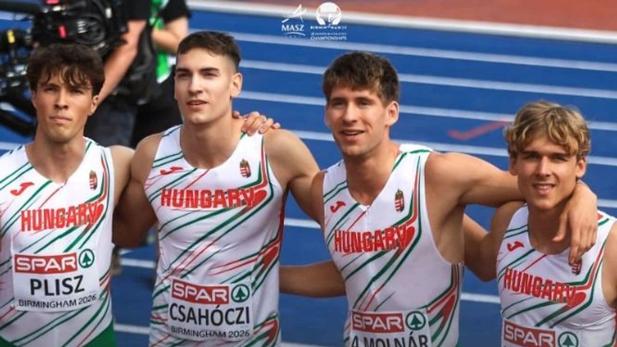 Országos csúcsot futott a váltóval az Eb-n a szegedi atléta