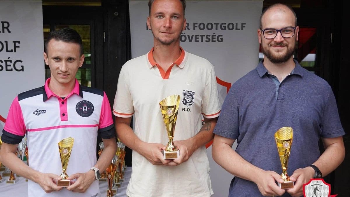 Szécsi Attila az ország legnehezebb footgolfpályáján szerzett érmet