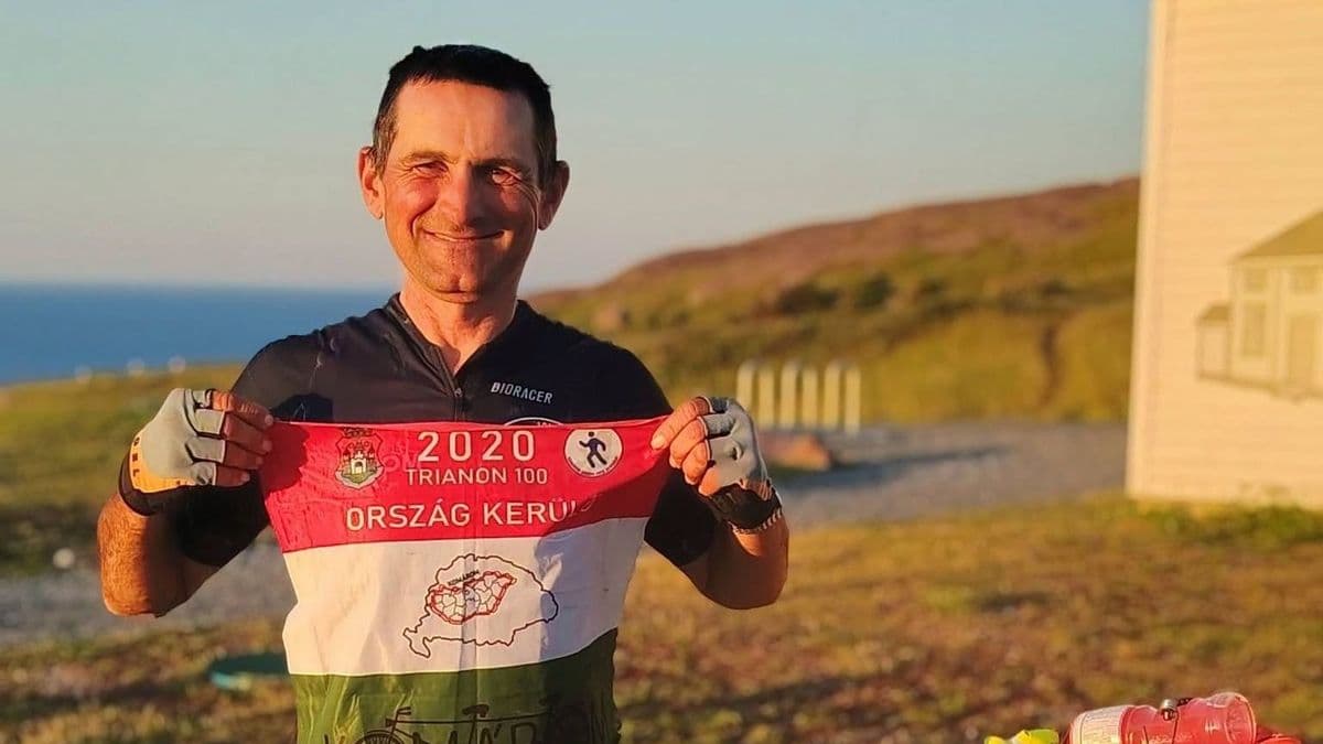 Brutális rekord: negyvennégy nap alatt tekerte át Kanadát a komáromi extrémsportoló