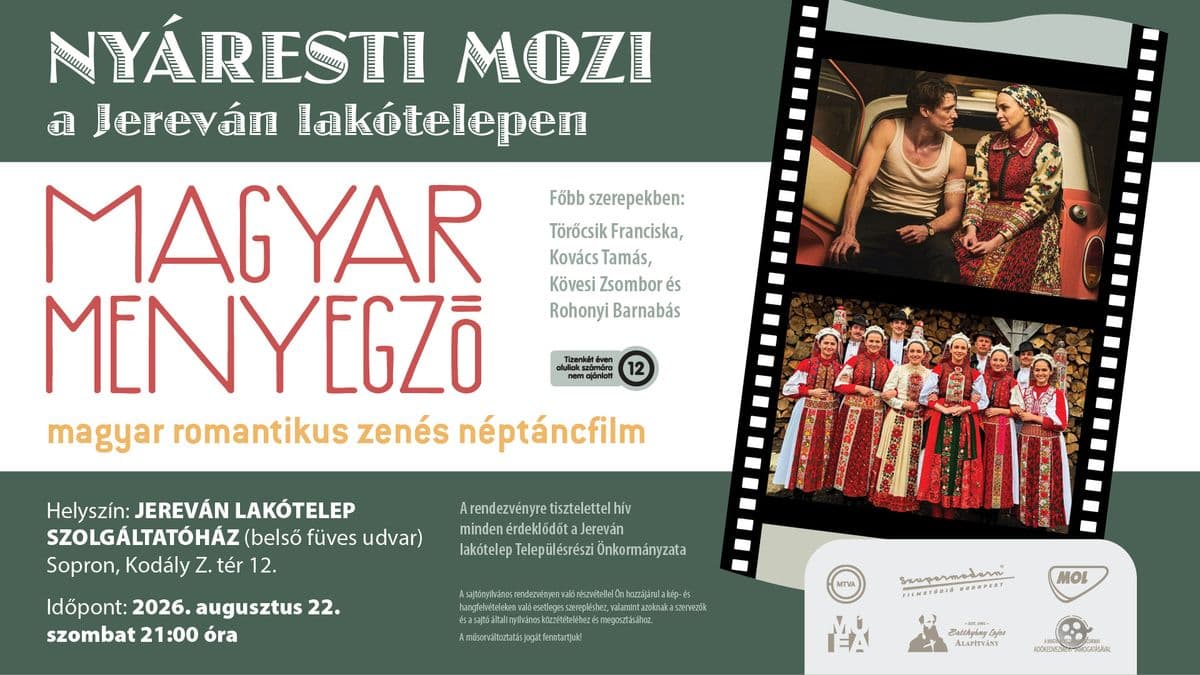 Nyáresti mozi a soproni Jereván lakótelepen