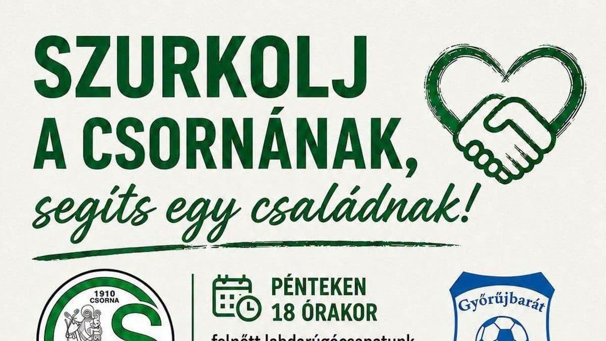 Tragédia után a szurkolók segítségét kéri a csornai klub