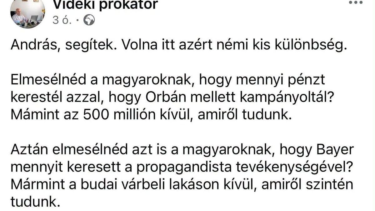 Visszaszólt nekem az ember