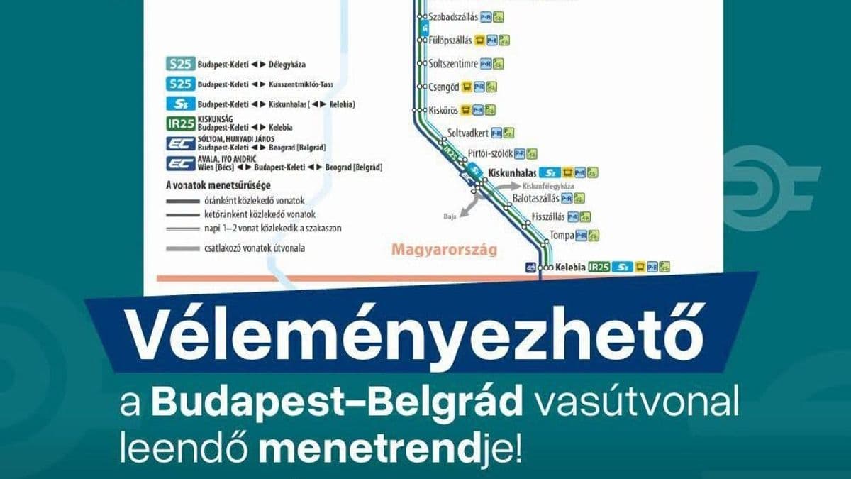A köztársasági elnök személye még nem véleményezhető, de a Budapest-Belgrád vasútvonal már igen!