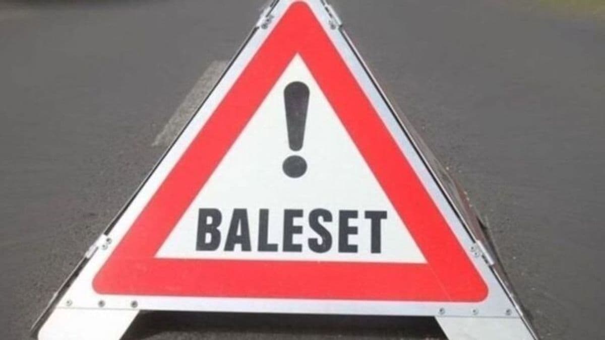 Szalagkorlátnak ütközött egy kisteherautó a 8-as főúton