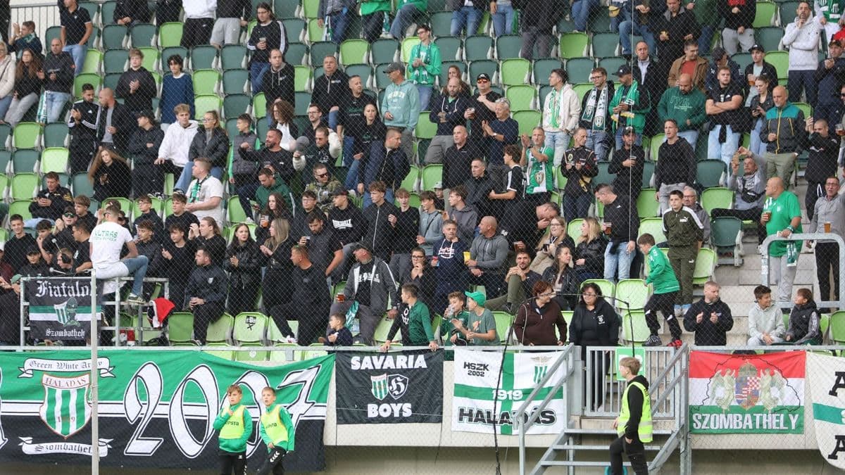 Haladás: így szurkolt, tombolt a zöld-fehér tábor Győrött - videó