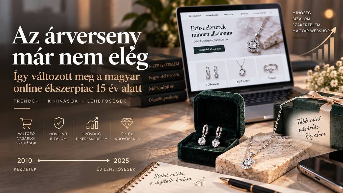 Az árverseny már nem elég – Így változott meg a magyar online ékszerpiac 15 év alatt
