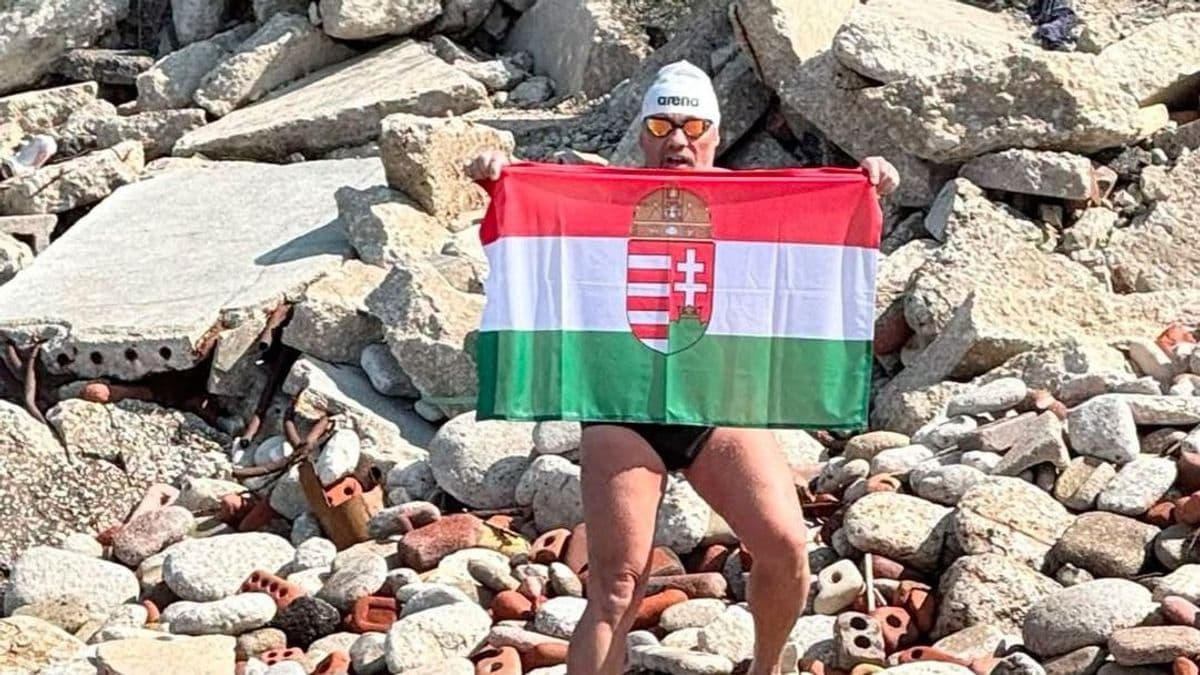 Ez is kipipálva: Mányoki Attila átúszta az Ontario-tavat is!