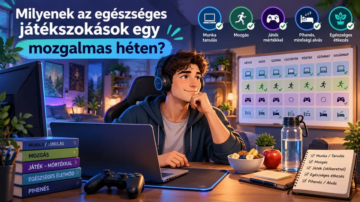 Milyenek az egészséges játékszokások egy mozgalmas héten?