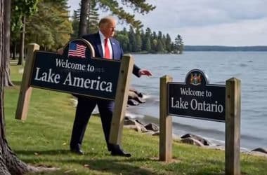 Trump gépfegyveres, parókás ludakkal ünnepelte, hogy átnevezett egy tavat, a Google már át is írta a térképein