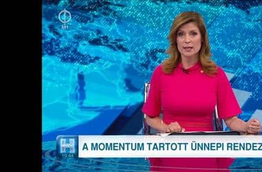 Momentum: valótlanságot állított a közmédia híradója az induló adásban, elnézést kértek