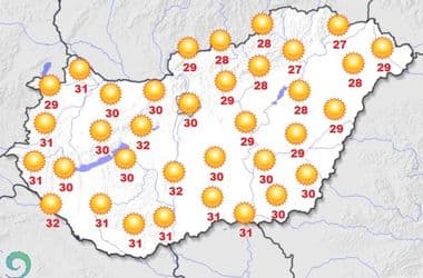 Enyhül a hőség, de csak átmenetileg