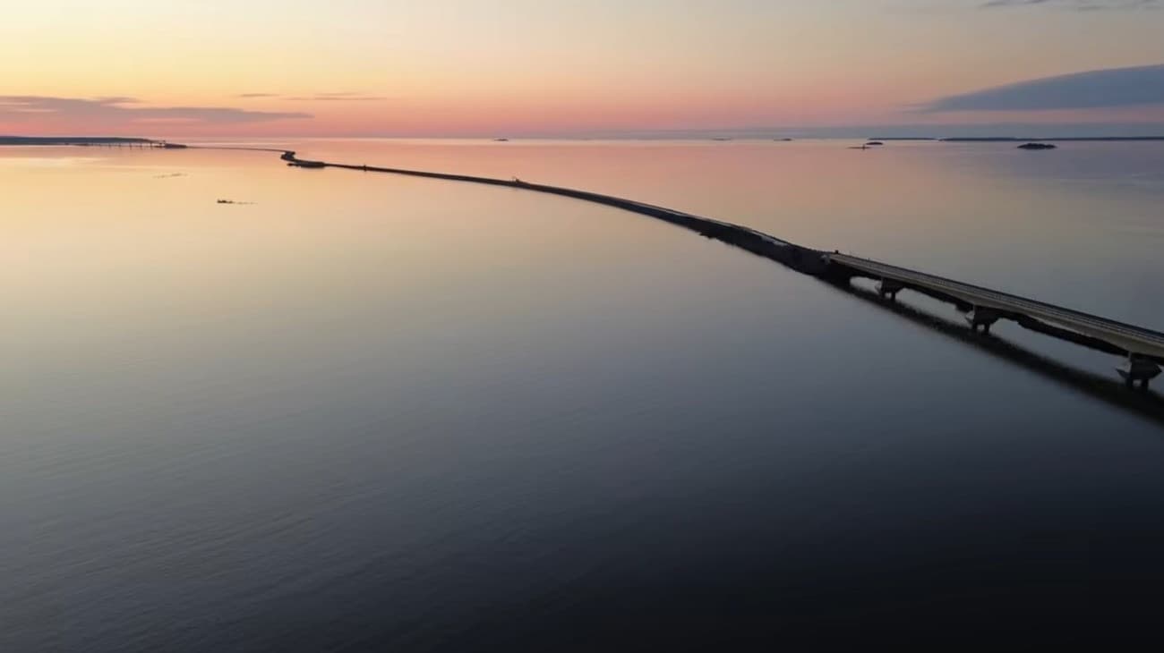 Látványos, 8 kilométeres tengeri hidat adtak át – videók