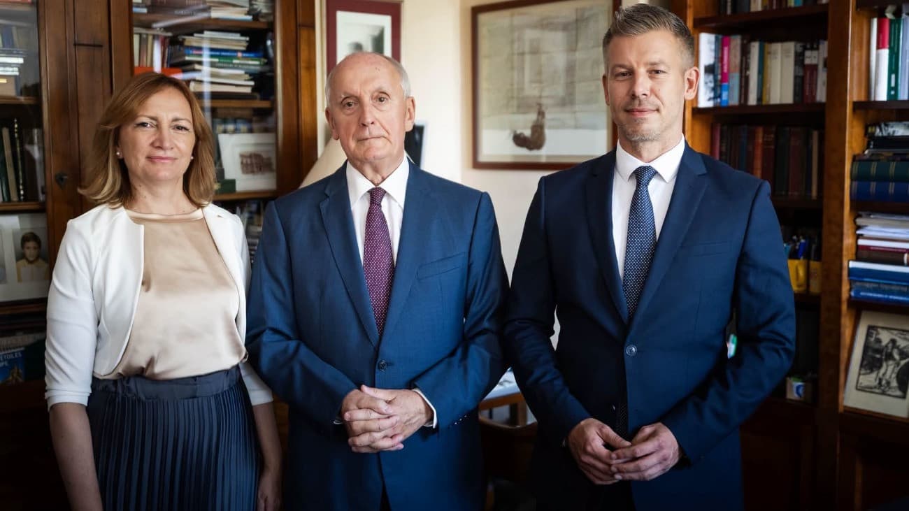 Magyar Péter is megszólalt Baka András első államfői munkanapján