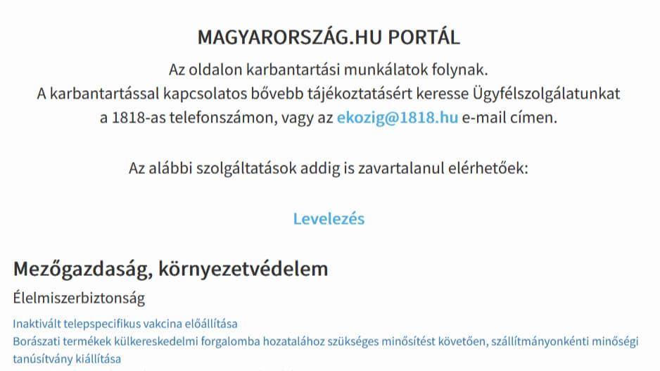 Leállt a magyarorszag.hu és több kormányzati portál, világszerte nagy gondok vannak a nettel