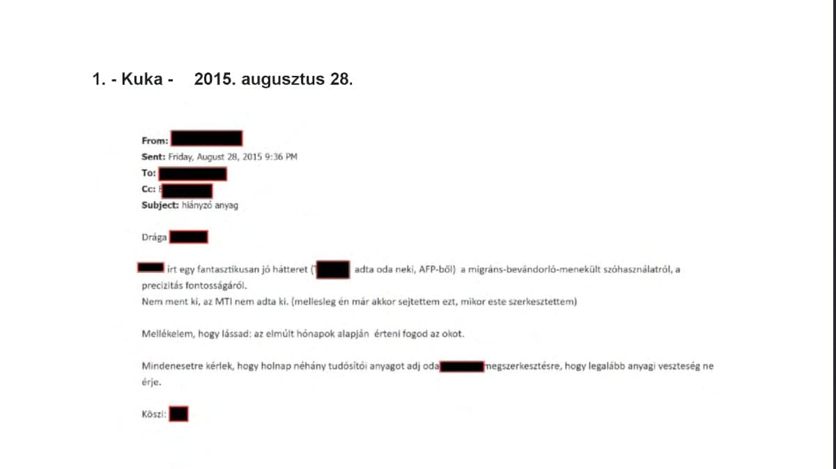 A közmédia nyilvánosságra hozta az MTI hírhamisításairól szóló teljes, 482 oldalas dokumentumot