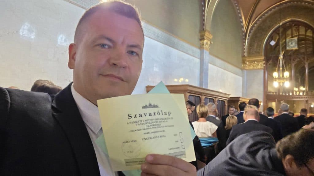 „Te hős! Kijöttél a szökőkúthoz a rendszerváltásért, sőt, szavaztál is?” – osztotta az őt Unger Anna miatt kritizáló szavazót a Facebookon a Tisza képviselője
