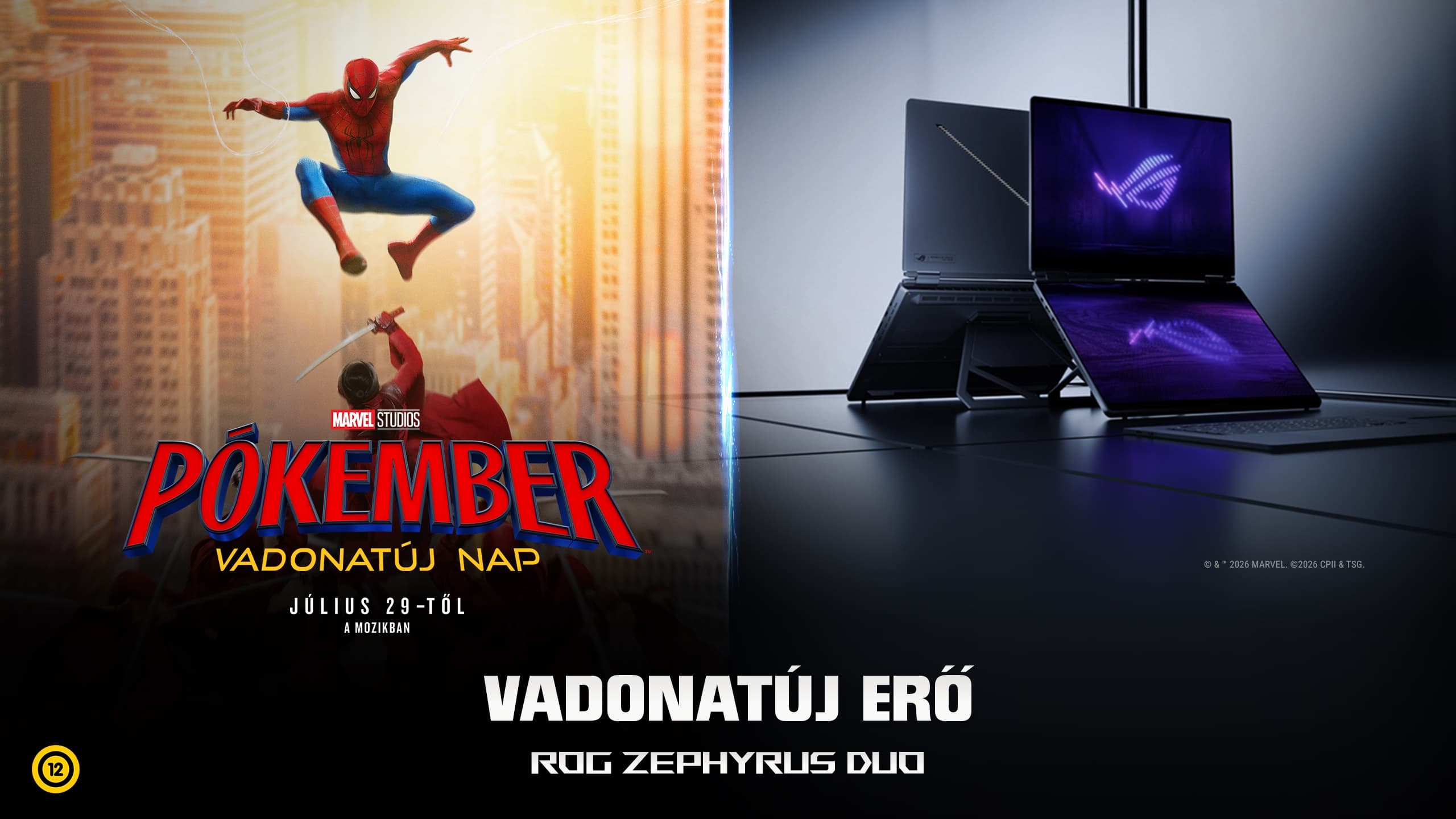 Vadonatúj ASUS ROG-gépeddel most pókemberes ajándékcsomagot nyerhetsz, friss kvízünkben pedig próbára teheted pókösztönödet!