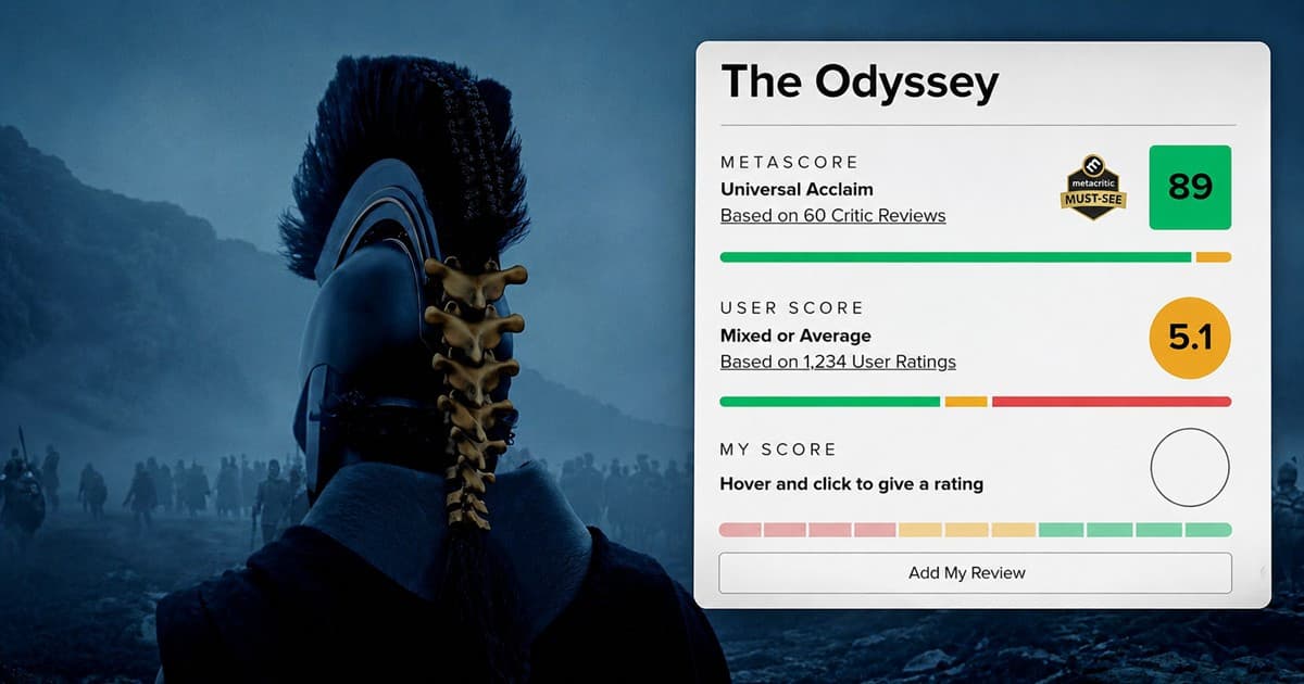 Nehéz megosztóbb dolgot találni az Odüsszeia Metacritic-pontszámánál